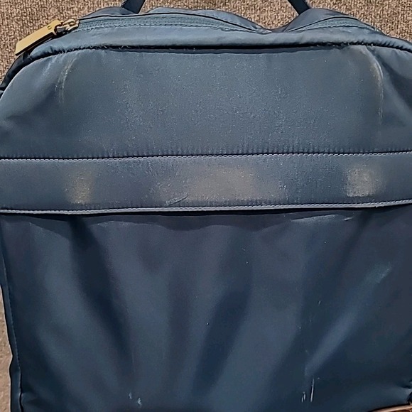 Tumi Rolling Duffel Bag Blue 21" Travel Luggage Suitcase Carry On Nylon‎ Wheels - Picture 6 of 16